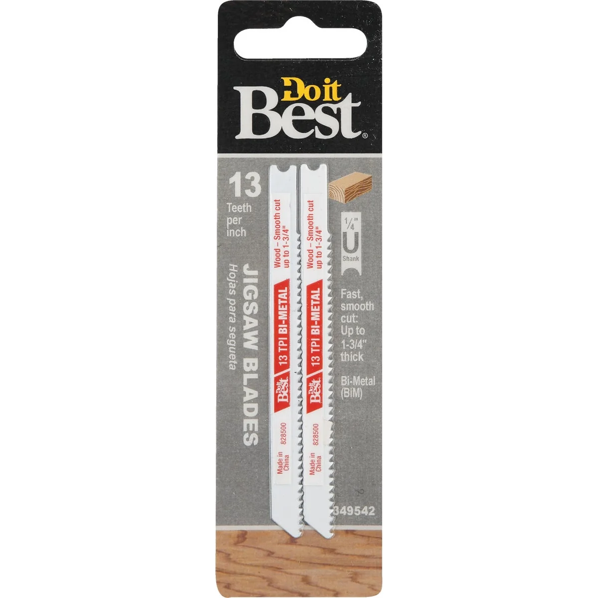Modern Do it U-Shank 3-5 8 In. x 13 TPI Bi-Metal Jig Saw Blade Wood 1-3 4 In. Thick 2-Pack Long-Lasting