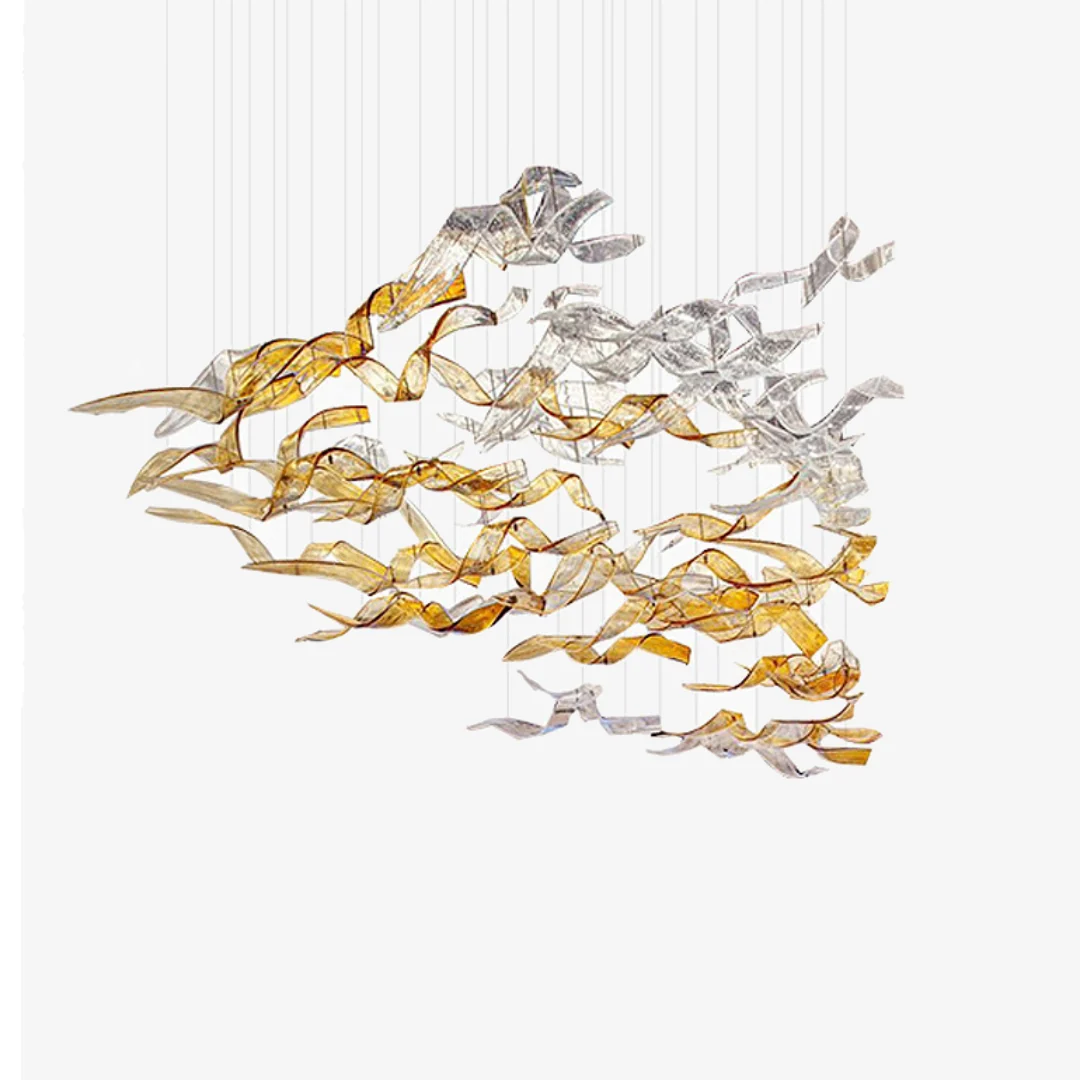 Fine Crafted Gepersonaliseerde Murano-lintkroonluchter Detailed