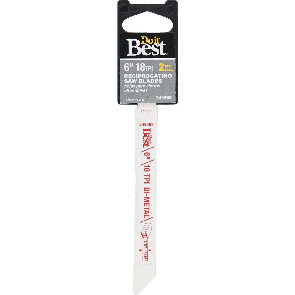 Certified Do it Bi-Metal 6 In. 18 TPI Metal Reciprocating Saw Blade 2-Pack Original