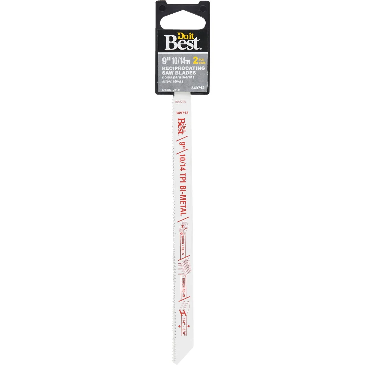 Recyclable Do it Bi-Metal 9 In. 10 14 TPI Metal Reciprocating Saw Blade 2-Pack Lightweight