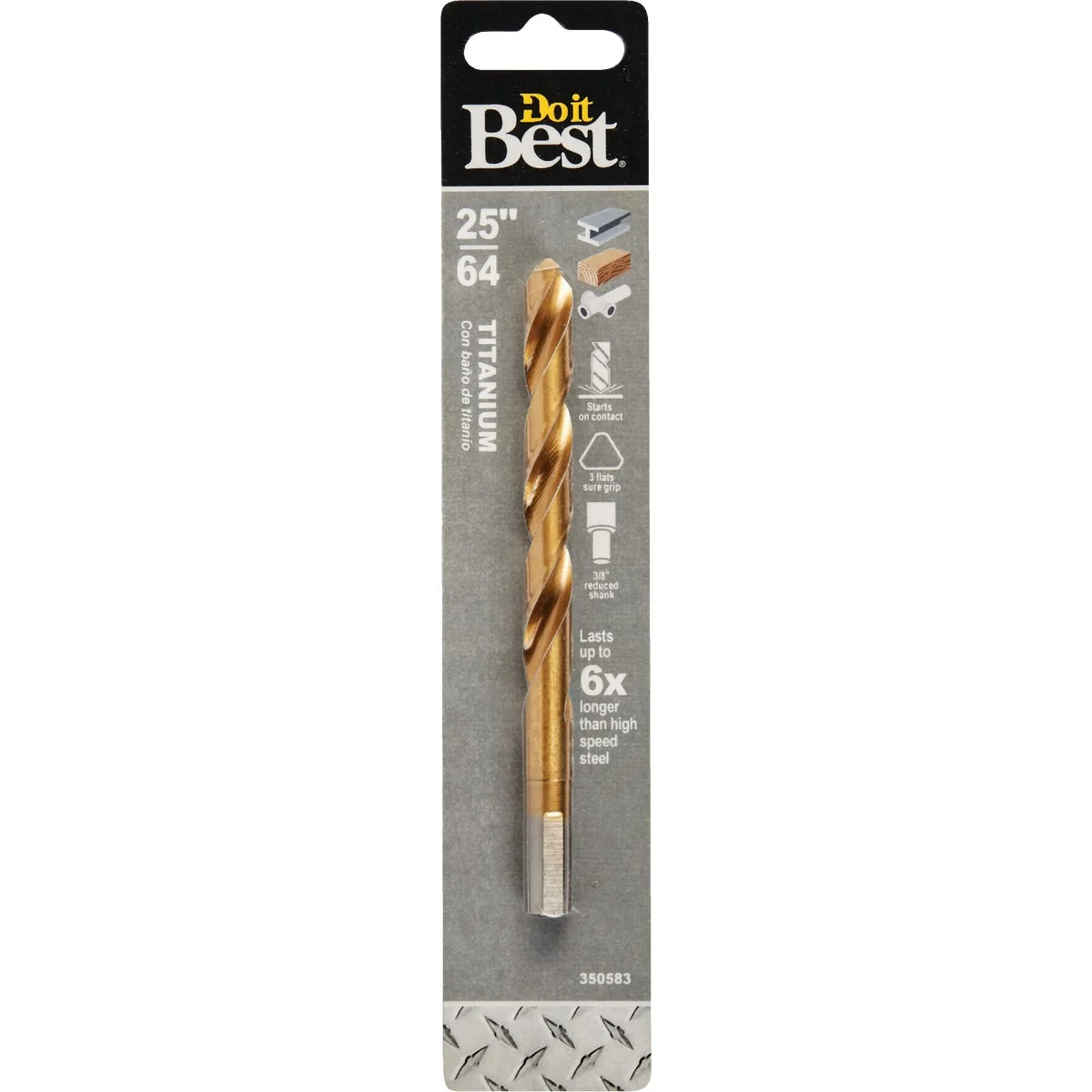 Refined Do it 25 64 In. Titanium Drill Bit Solid