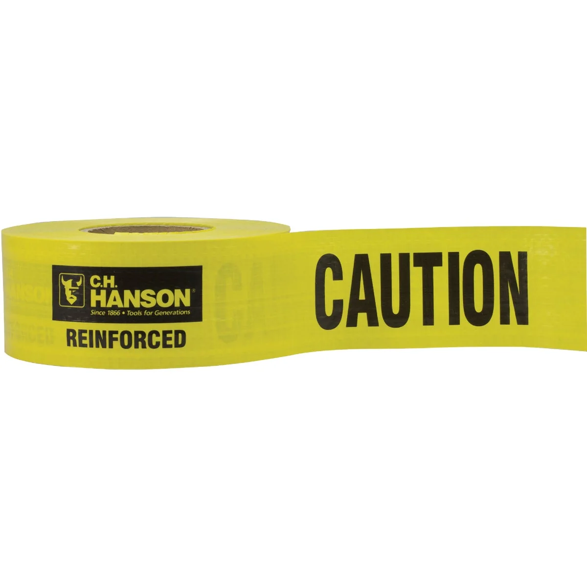 Premium Material C.H. Hanson 3 In. x 500 Ft. 5 mil Reinforced Caution Tape Recyclable