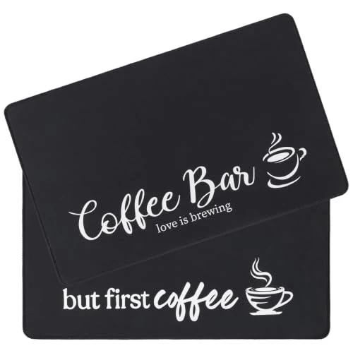 Relaxed Coffee Mat 2 Pack 16×24 Inch Black 2 Count Advanced