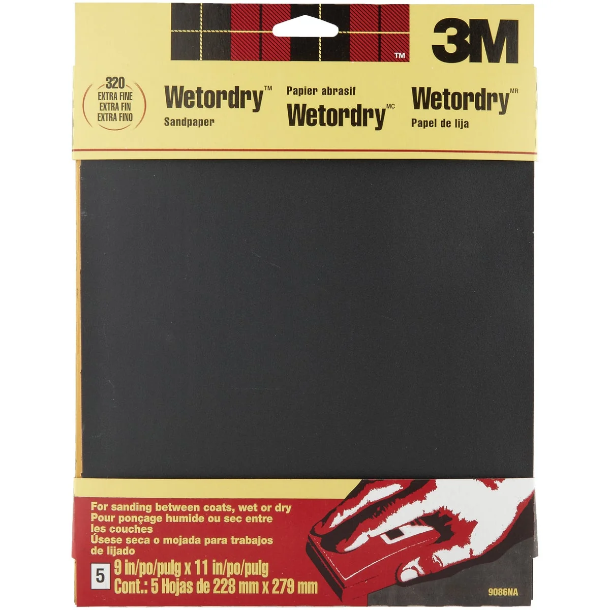Innovative 3M Wetordry 9 In. x 11 In. 320 Grit Extra Fine Sandpaper 5-Pack Comfortable