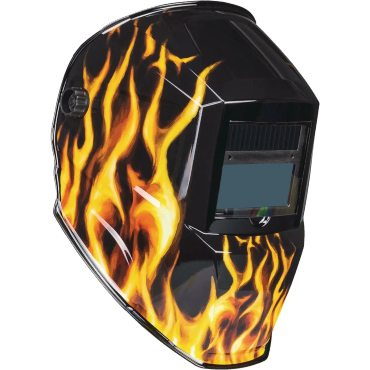 Consistent Forney Scorch Black Orange ADF Welding Helmet with 3-5 8 In. x 1-3 5 In. Lens Versatile