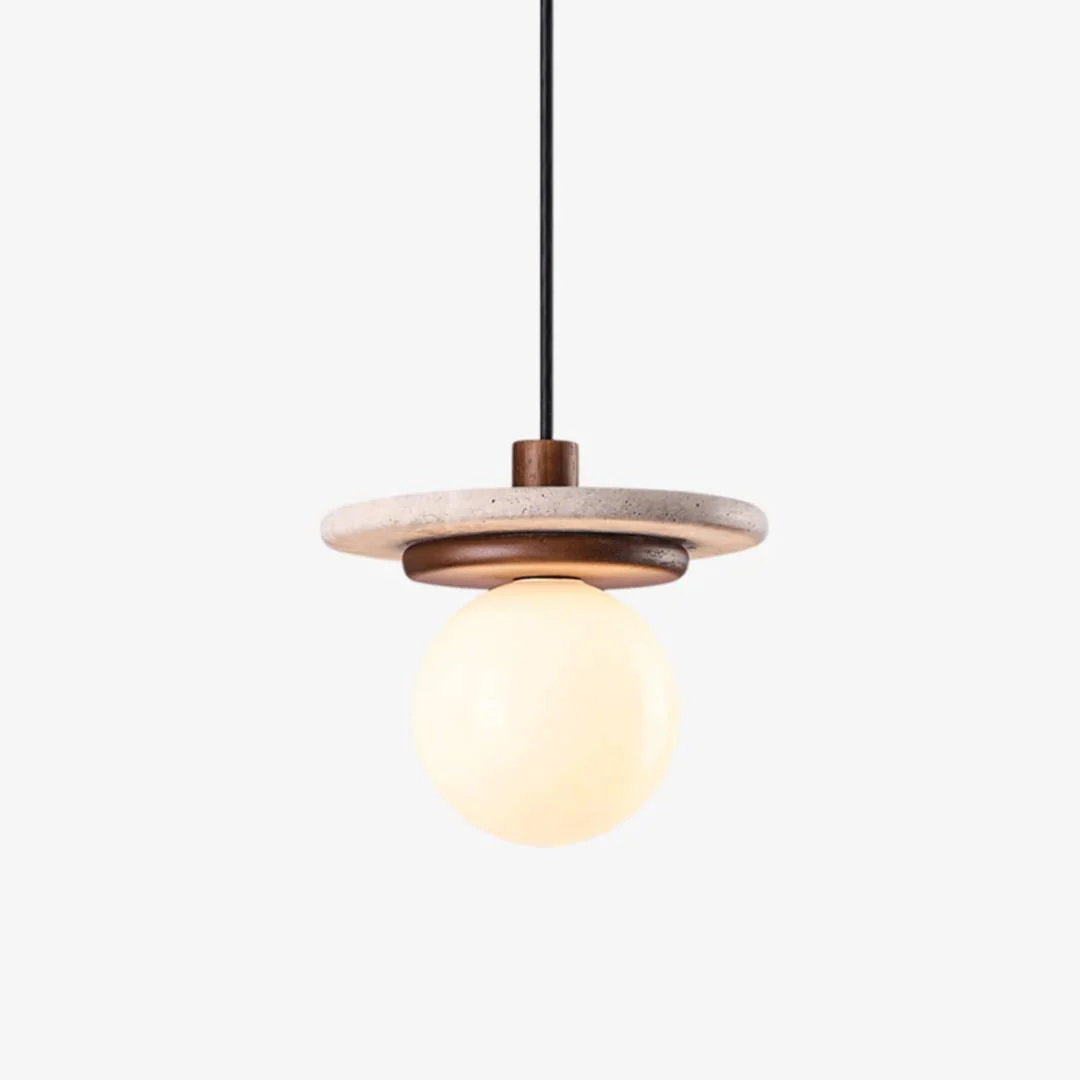 Detailed Travertijn schijf hanglamp Innovative