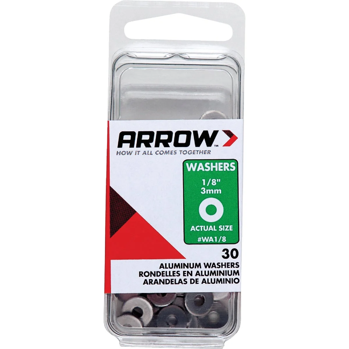 Comfortable Arrow 1 8 In. Aluminum Rivet Washer 30-Pack Soft