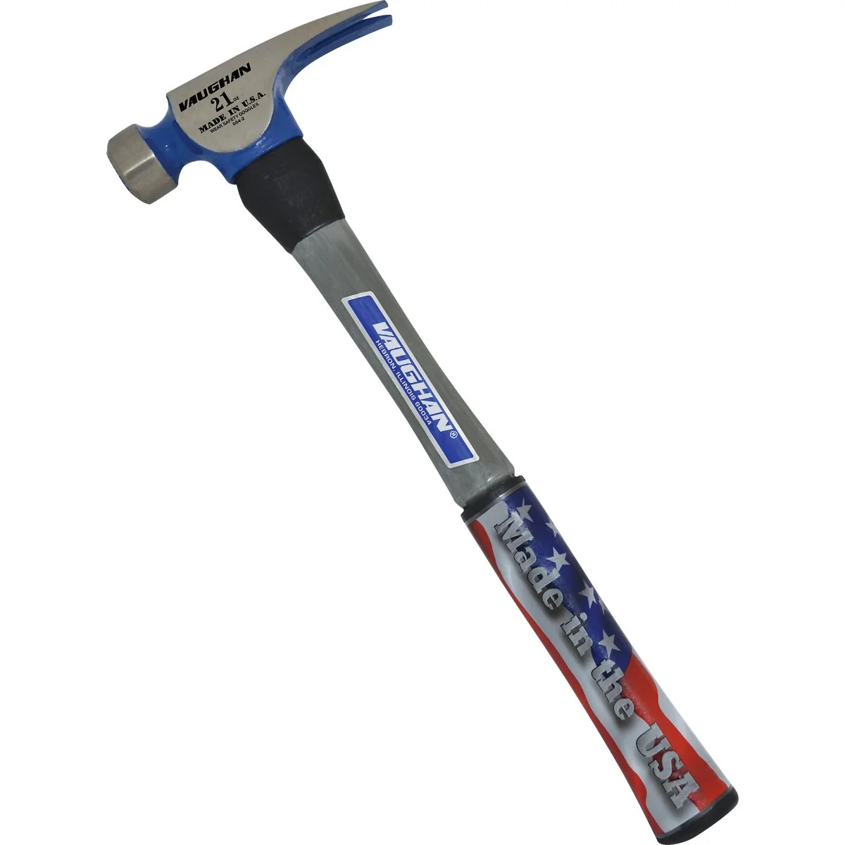 Healthy Vaughan California 21 Oz. Milled-Face Framing Hammer with Fiberglass Handle Professional