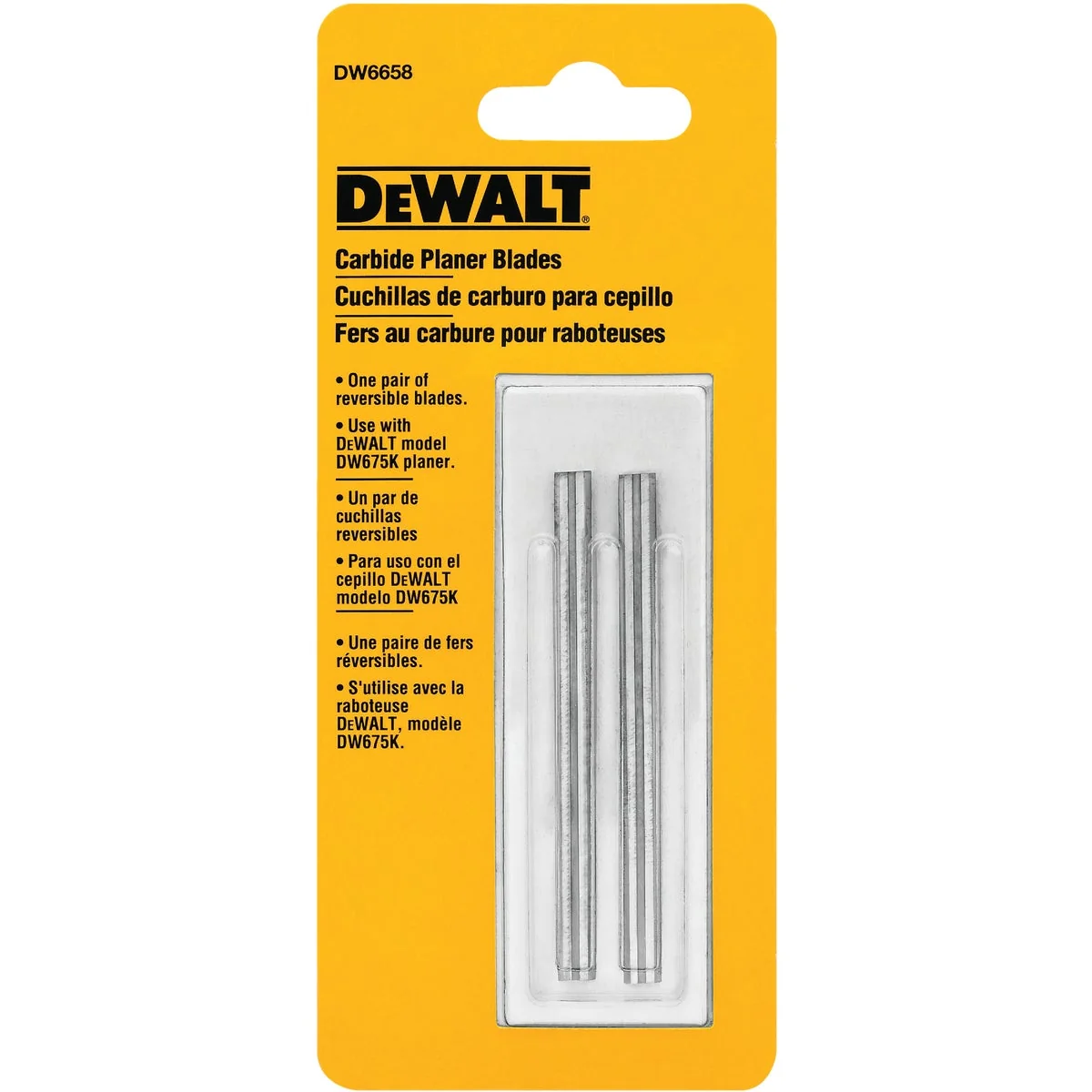 Effective DeWalt 3-1 8 In. Carbide Planer Blade 2-Pack Verified