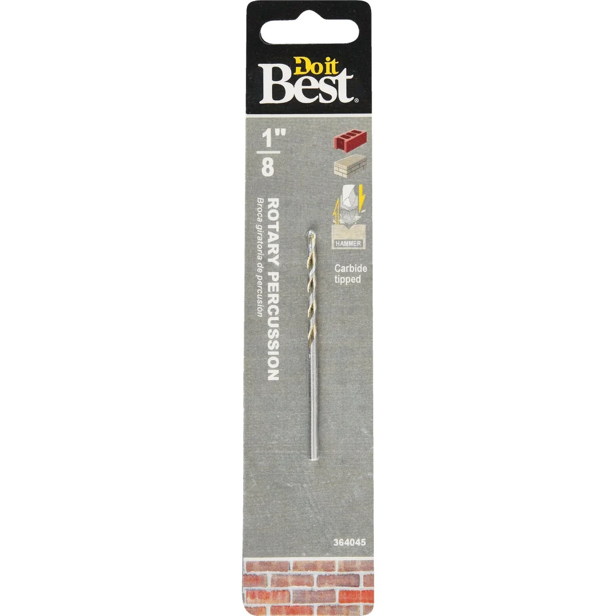 Responsible Do it 1 8 In. x 3 In. Rotary Percussion Masonry Drill Bit Reusable