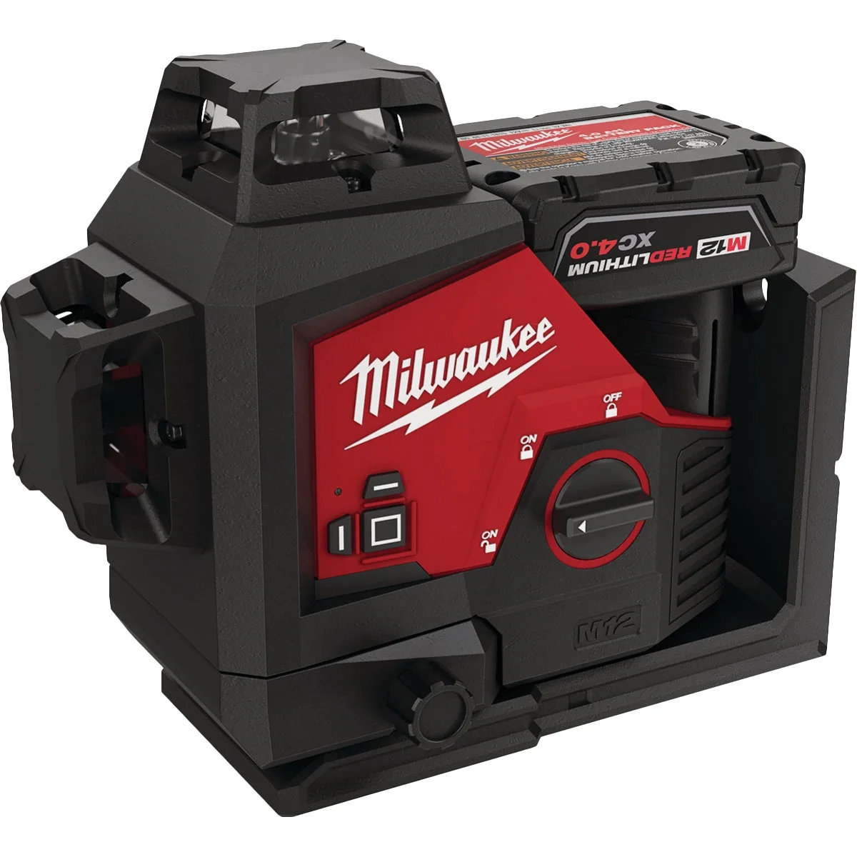 Smooth Milwaukee M12 Green 360-Degree 3-Plane Laser Kit Elite