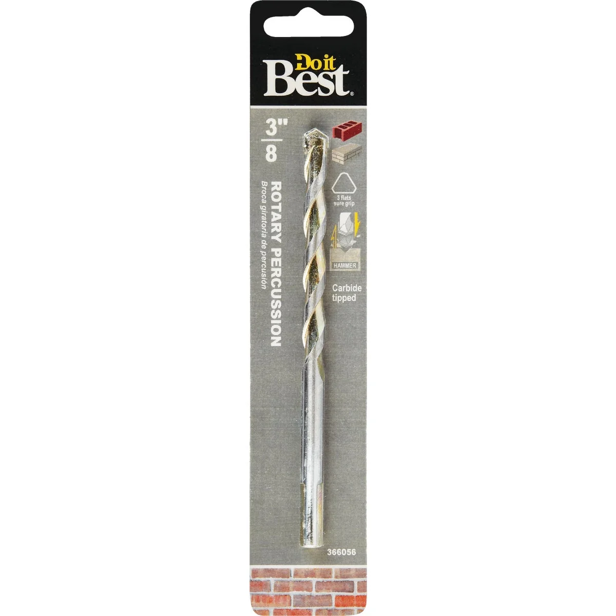 Smart Do it 3 8 In. x 6 In. Rotary Percussion Masonry Drill Bit Fashionable
