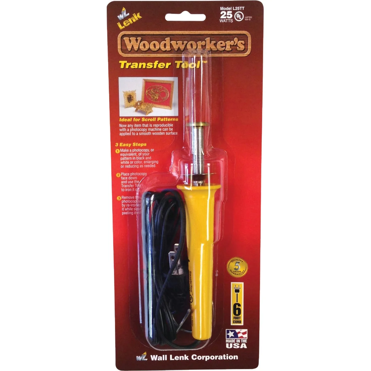 Top-Quality Wall Lenk Woodworker’s 25W Transfer Tool Clean