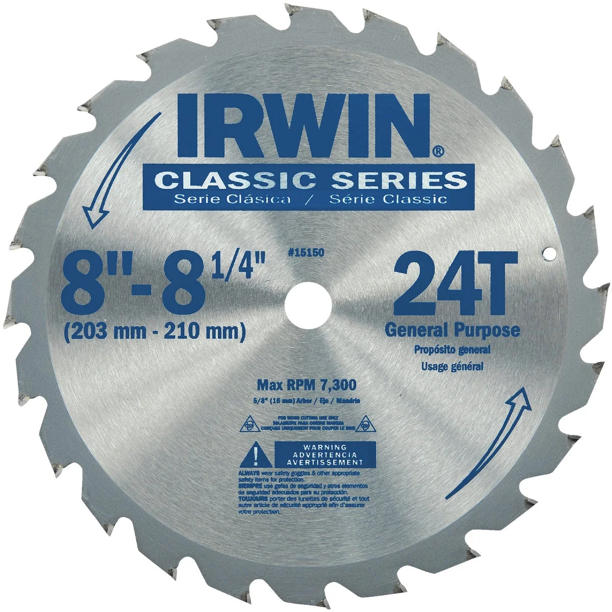 Trendy Irwin Classic Series 8-1 4 In. 24-Tooth General Purpose Circular Saw Blade Fast