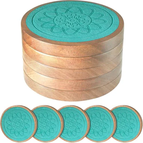 Authentic Wood Coasters for Drinks Fine Crafted