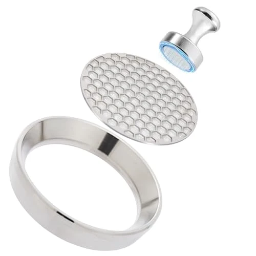 Solid 58mm Magnetic Espresso Dosing Funnel Puck Screen Set Versatile