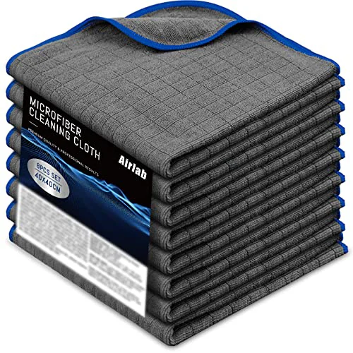 Environmentally Friendly Glass Polishing Streak Cleaning Cloth 8 Count Modern