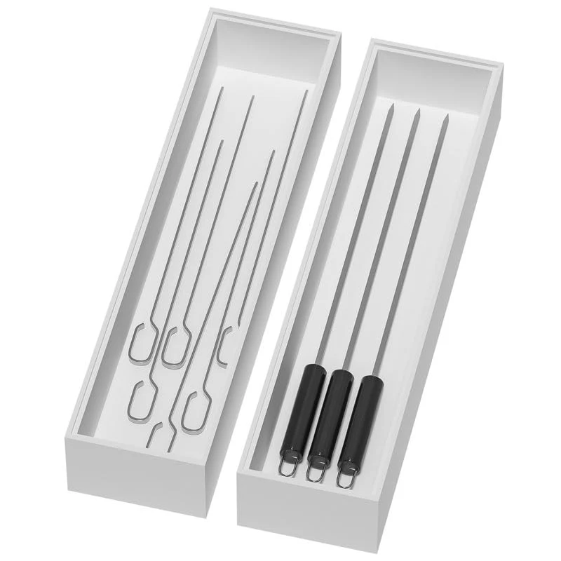 Relaxed Bamboo Kitchen Drawer Organizer 2 Count Advanced