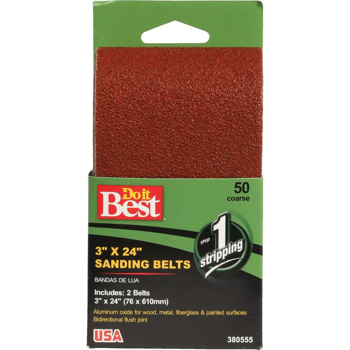 Safe Do it 3 In. x 24 In. 80 Grit Heavy-Duty Sanding Belt 2-Pack Selected