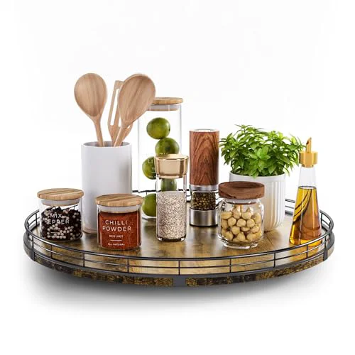 Expertly Made Lazy Susan Turntable Organizer for Table Top Proven