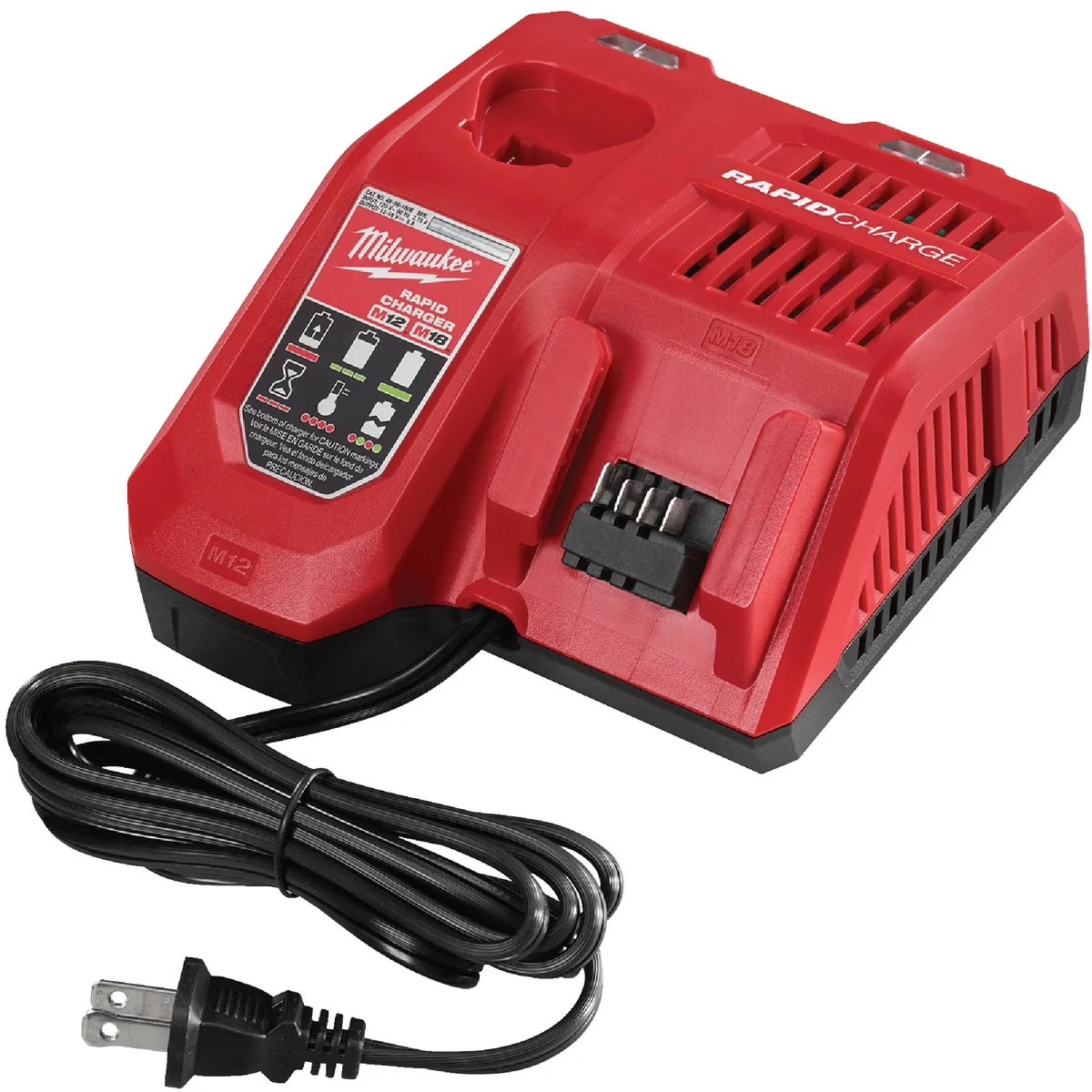 Superior Milwaukee M18 M12 18 Volt and 12 Volt Lithium-Ion Rapid Battery Charger High-Grade