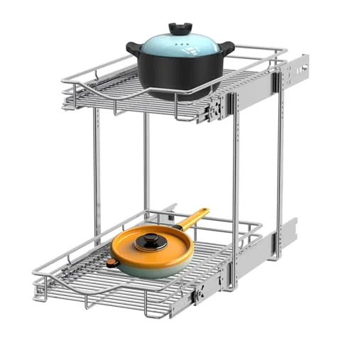 Trendy 2 Tier Pull Out Cabinet Organizer Verified