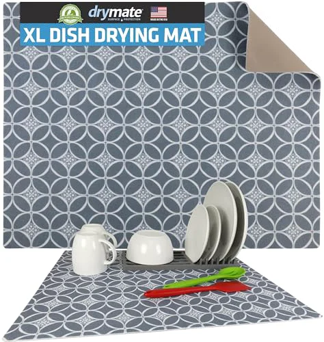 Trusted Jumbo XL Dish Drying Mat Premium Material