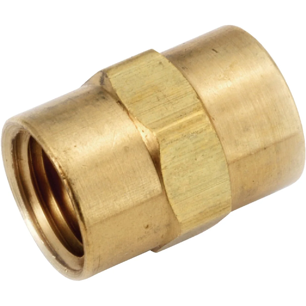 Authentic Anderson Metals 1 4 In. Yellow Brass Coupling Soft
