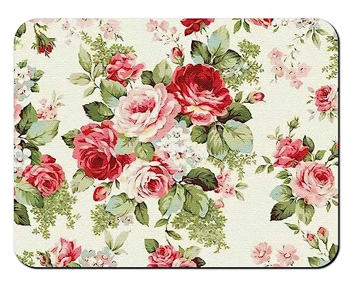 Official Rubber Dish Drying Mat for Kitchen Counter Large Red Roses Floral Washable Quick Home Coffee Pad Fit Under Sink Optimized