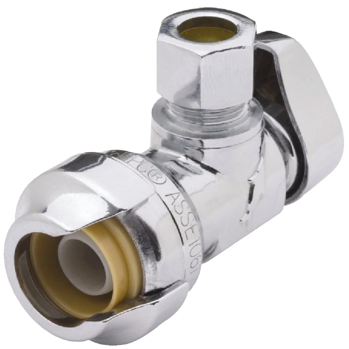 Artisan SharkBite 1 2 In. SB X 1 4 In. OD Quick Connect Angle Valve Flexible
