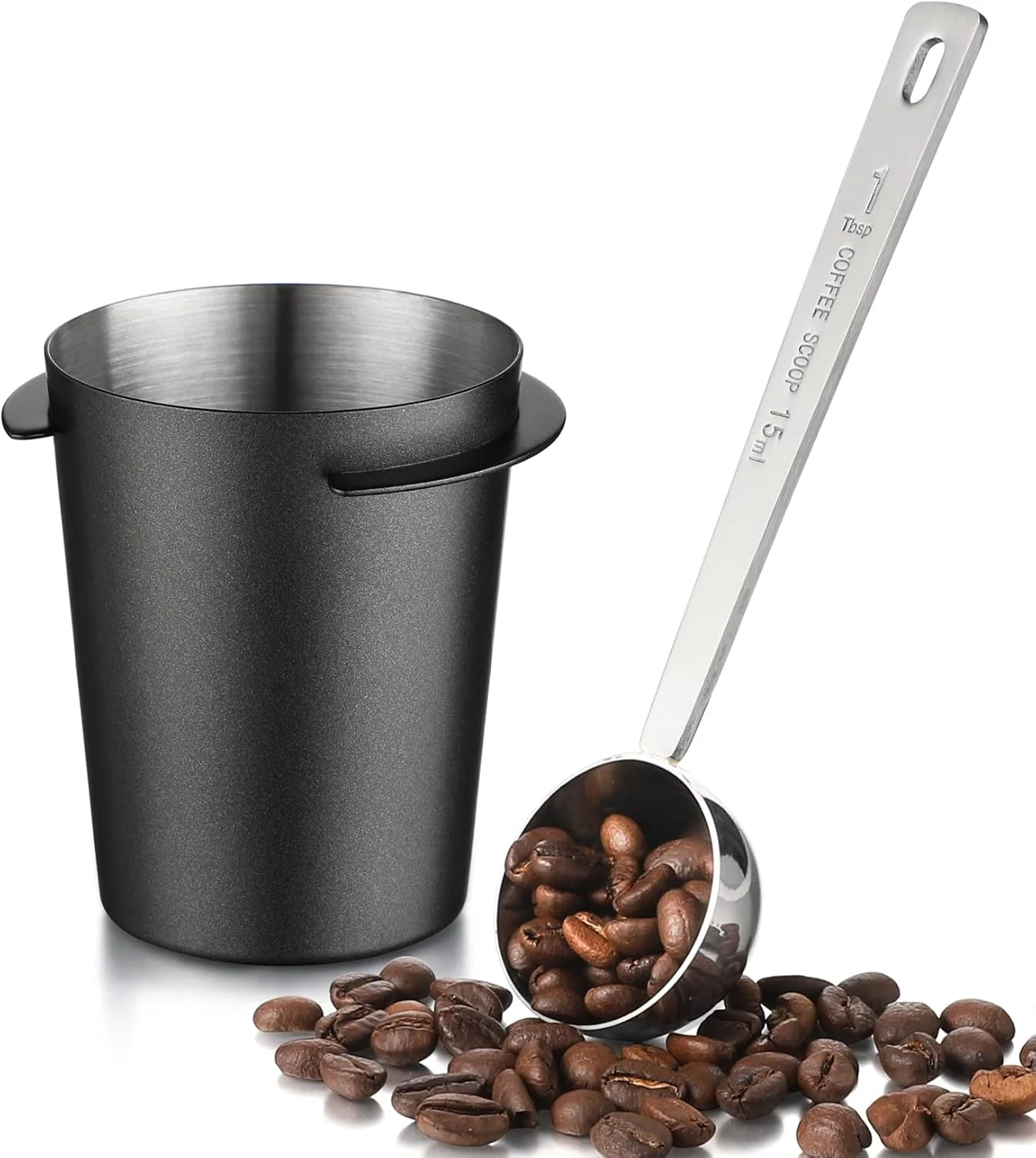 Expertly Made 58mm Coffee Dosing Cup Stainless Steel Dosing Cup Fits 58mm Portafilters Coffee Dosing Cup Espresso Tamper Machine Tools Detailed