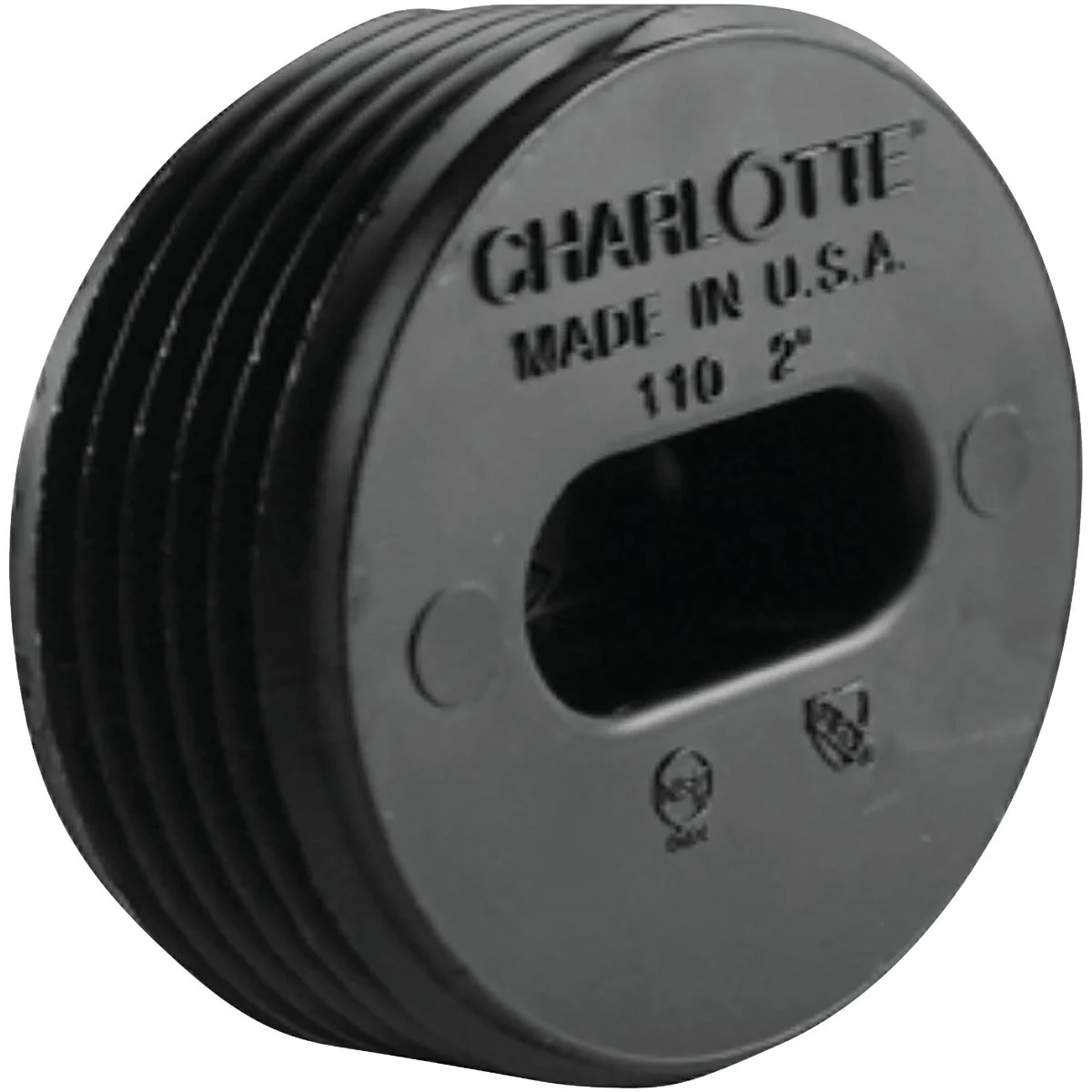 Fashionable Charlotte Pipe 2 In. MIP Countersunk ABS Plug Outstanding