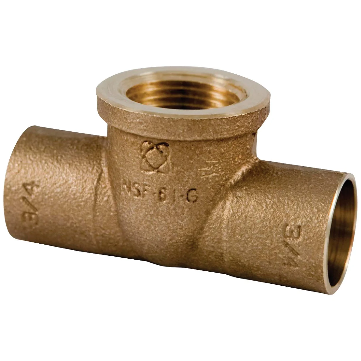 Top-Quality NIBCO 3 4 In. C x 3 4 In. C x 3 4 In. F Brass Low Lead Reducing Copper Tee Lightweight
