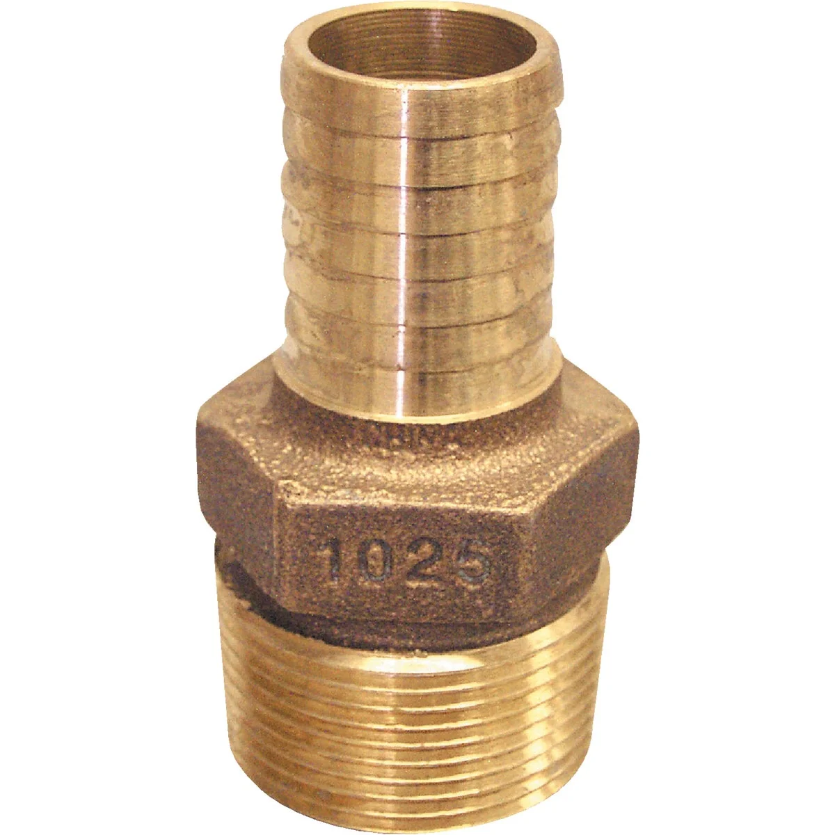 Contemporary Merrill 1 In. MIP x 1-1 4 In. Insert Red Brass Hose Barb Reducing Adapter Fast