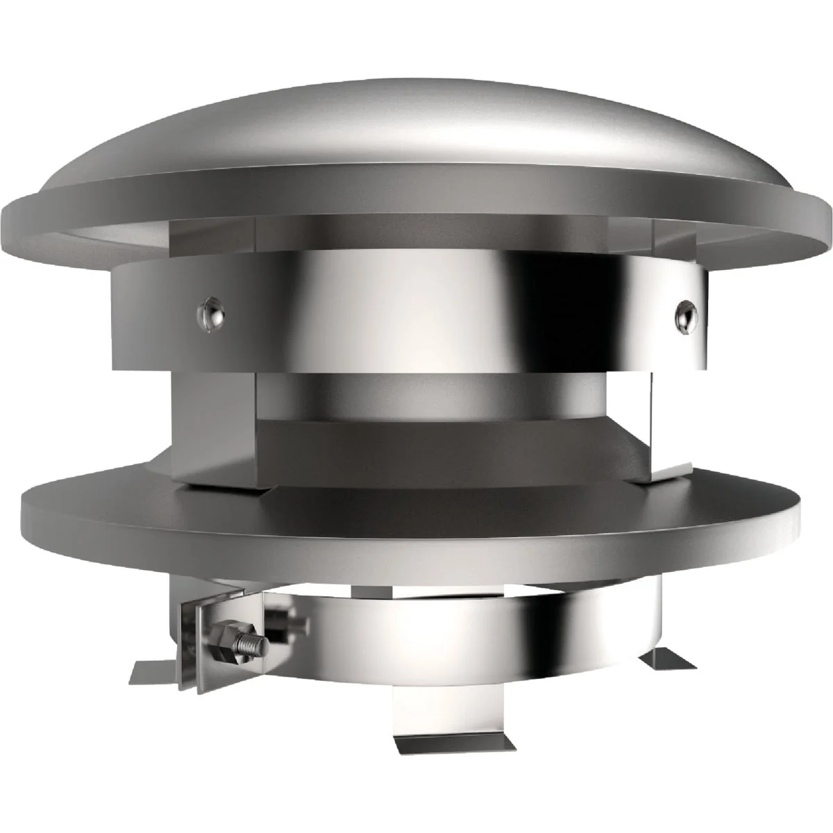 Reliable SELKIRK Sure-Temp 6 In. Pipe Stainless Steel Round Chimney Cap Clean