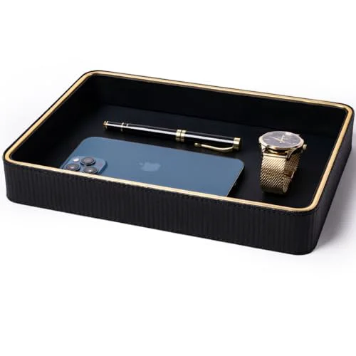 Smart Leather Catchall Valet Tray for Men Top-Quality