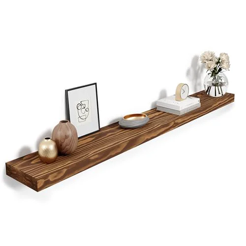 Certified 72” Pine Wood Floating Shelf for Wall Quality