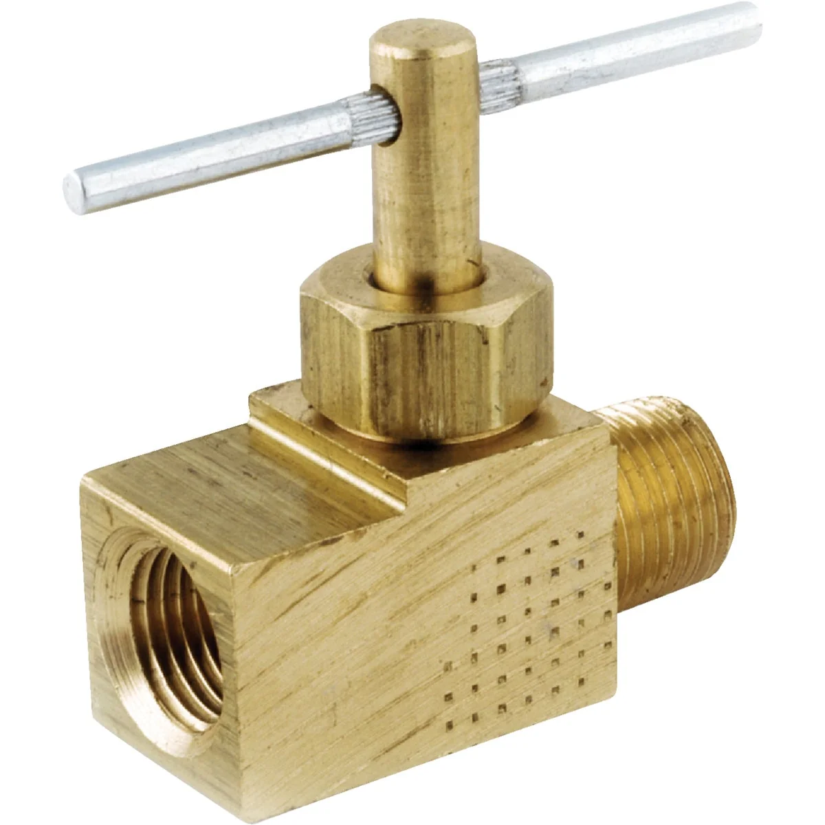 Soft Anderson Metals 1 4 In. MIP x 1 4 In. FIP Brass Straight Needle Valve Original Design