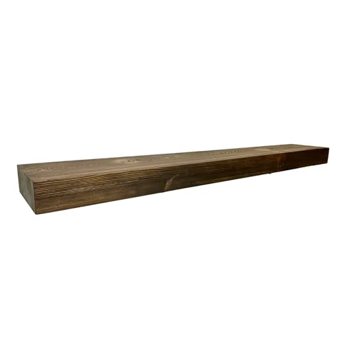Carefully Designed Reclaimed Wood Fireplace Mantel Shelf Elegant