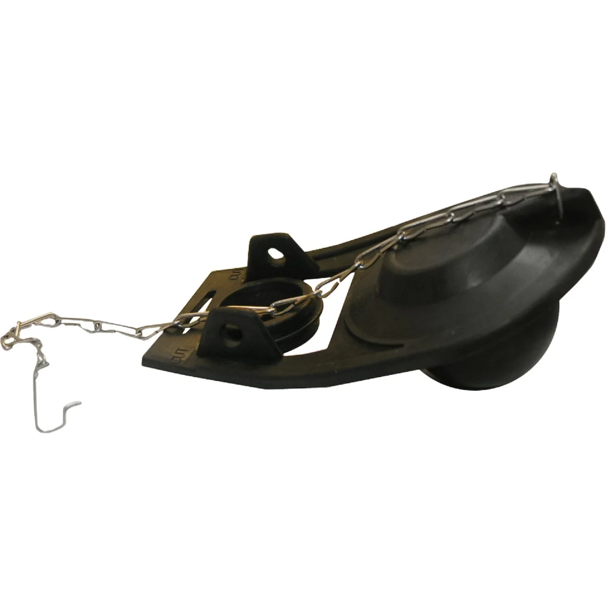 Easy-to-Use Lasco Universal Black Rubber Flapper with Chain Clean