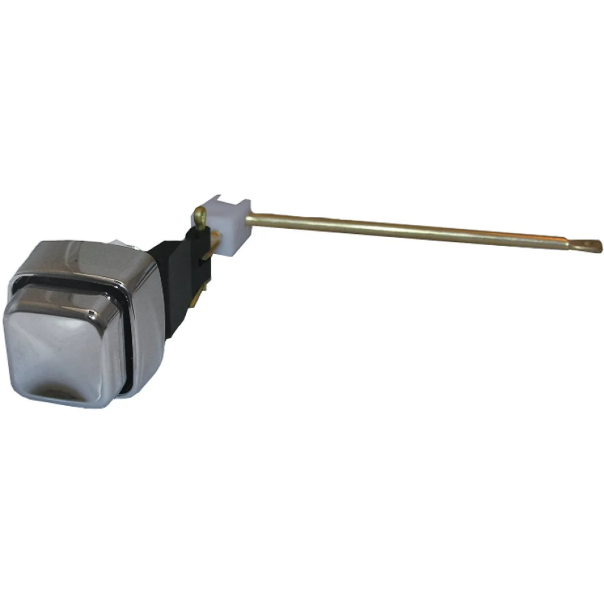 Verified Lasco Side-Mount Push Button Chrome Plated Tank Lever with Metal Arm Clean