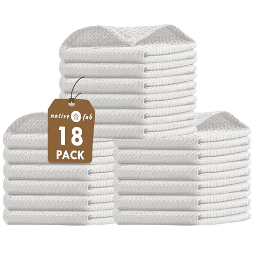 First-Class Waffle 18 Pack Dish Cloths 18 Count Original