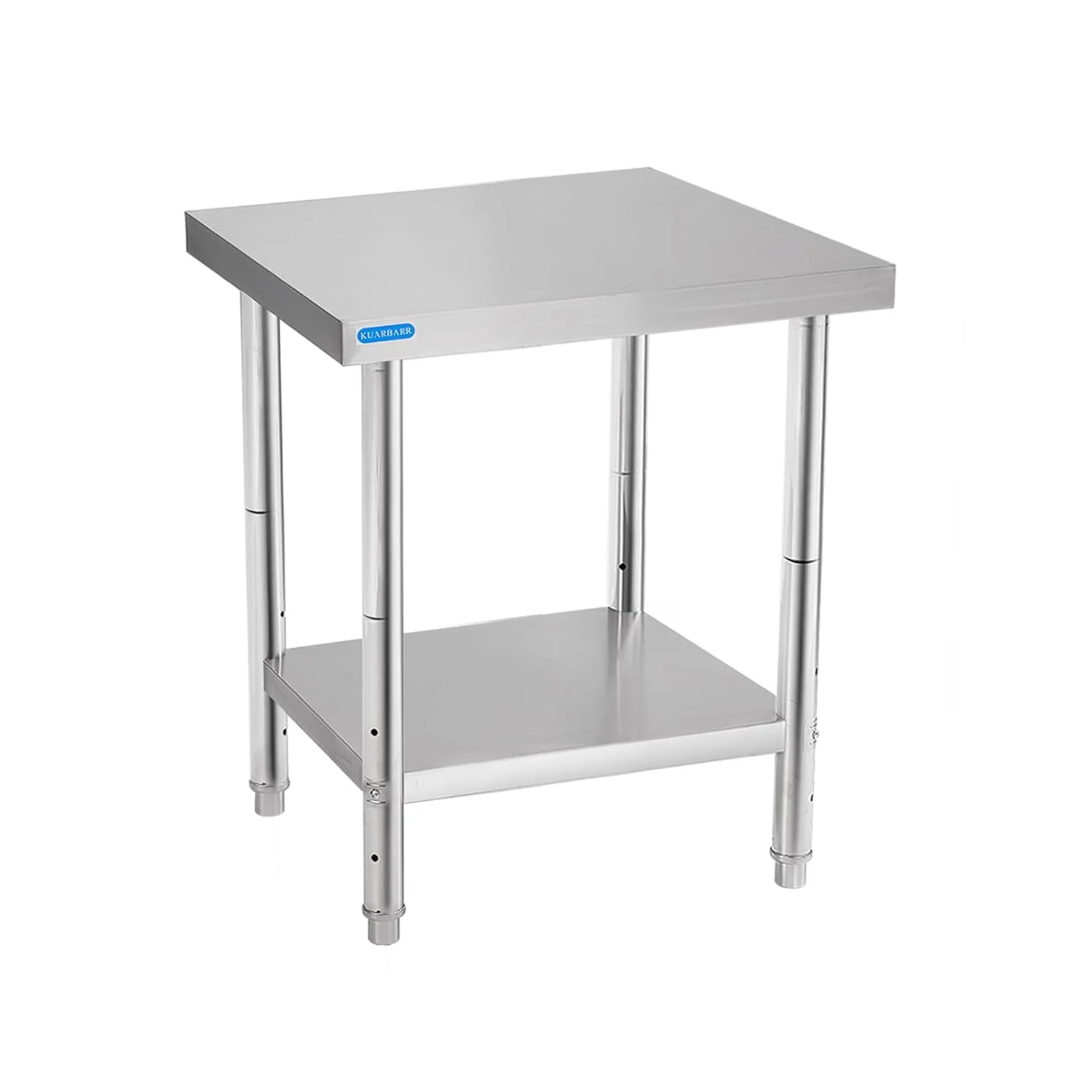 Effective Stainless Steel Table for Prep Work with Undershelf 18 x 24 Inches NSF Metal Commercial Kitchen Prep Table with Adjustable Under Shelf Worktable for Restaurant Home Outdoor Proven