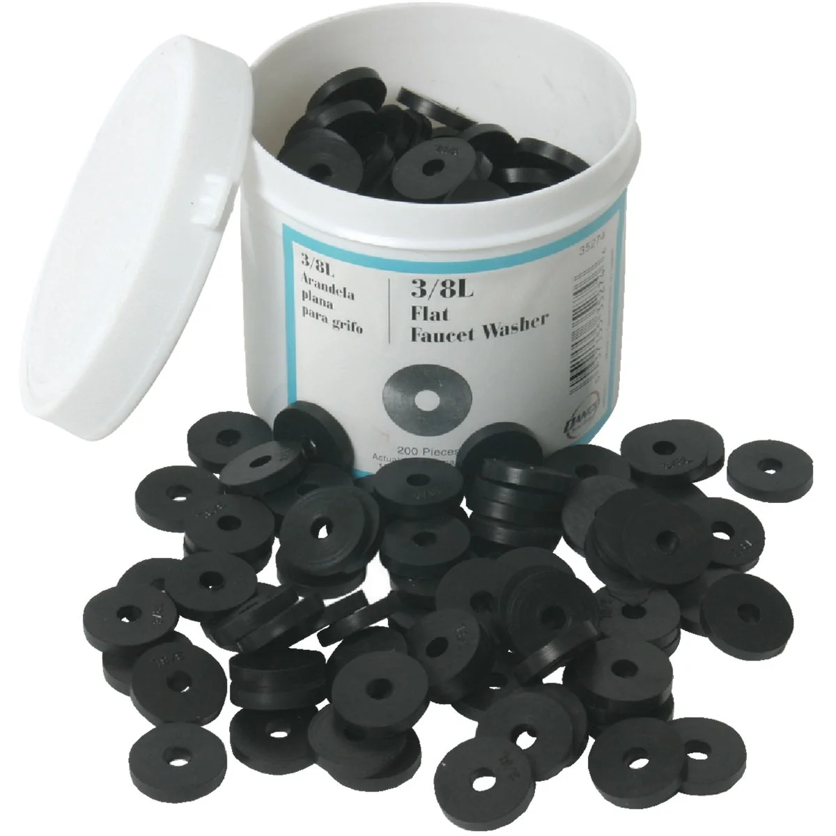 Proven Danco 11 16 In. Black Flat Faucet Washer 200 Ct. Modern