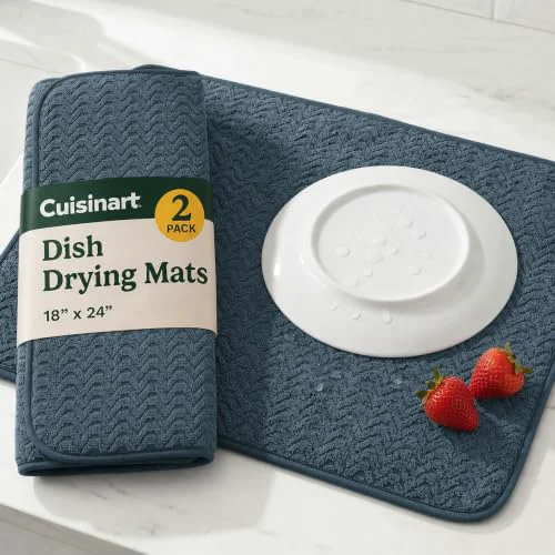 Easy-to-Use Cuisinart Dish Drying Mat for Kitchen Counter 2 Count Excellent