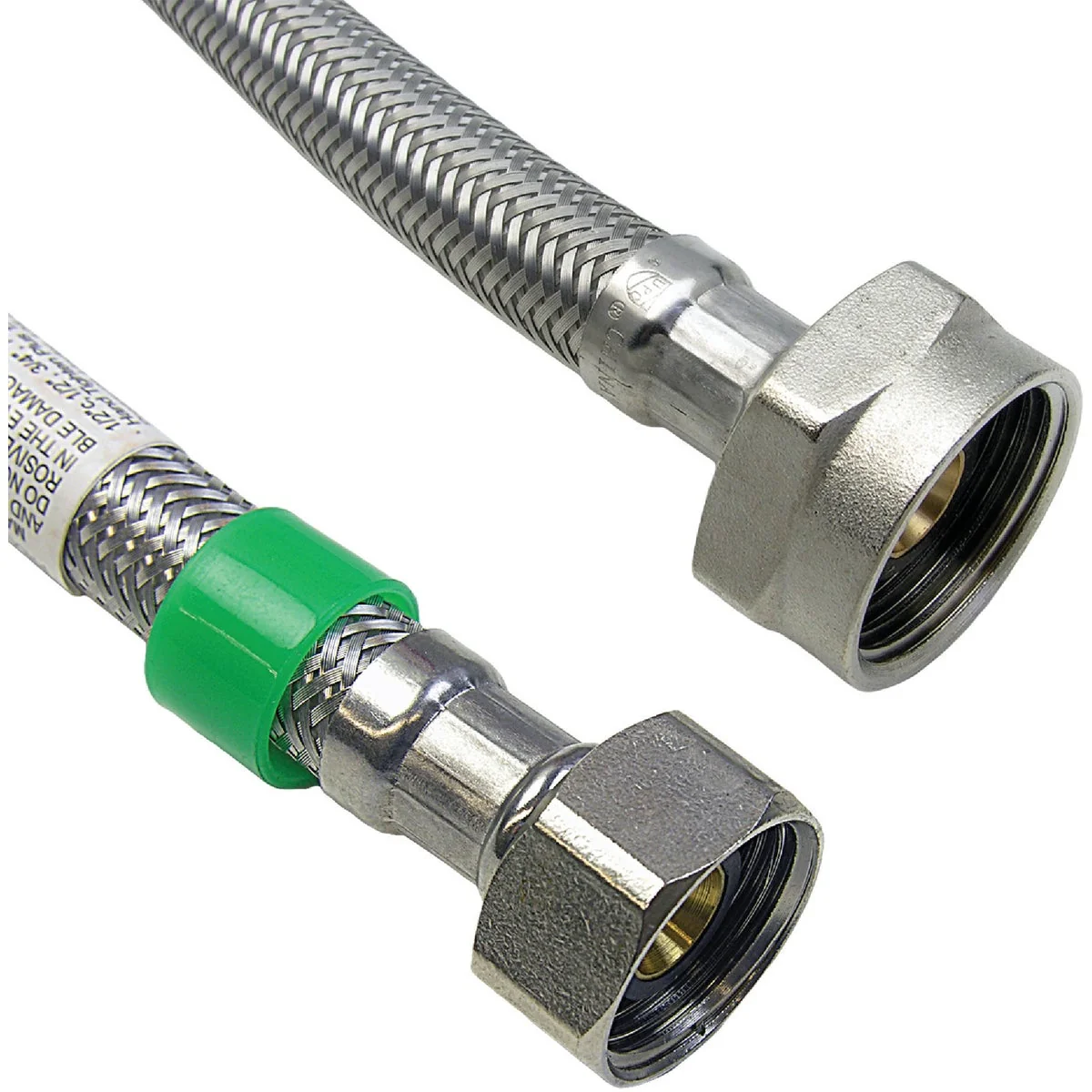 Official Lasco 1 2 In. IPS x 7 8 In. BC x 9 In. L Braided Stainless Steel Flex Line Toilet Connector User-Friendly