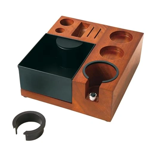 Fashionable Espresso Tamping Station Knock Box Refined