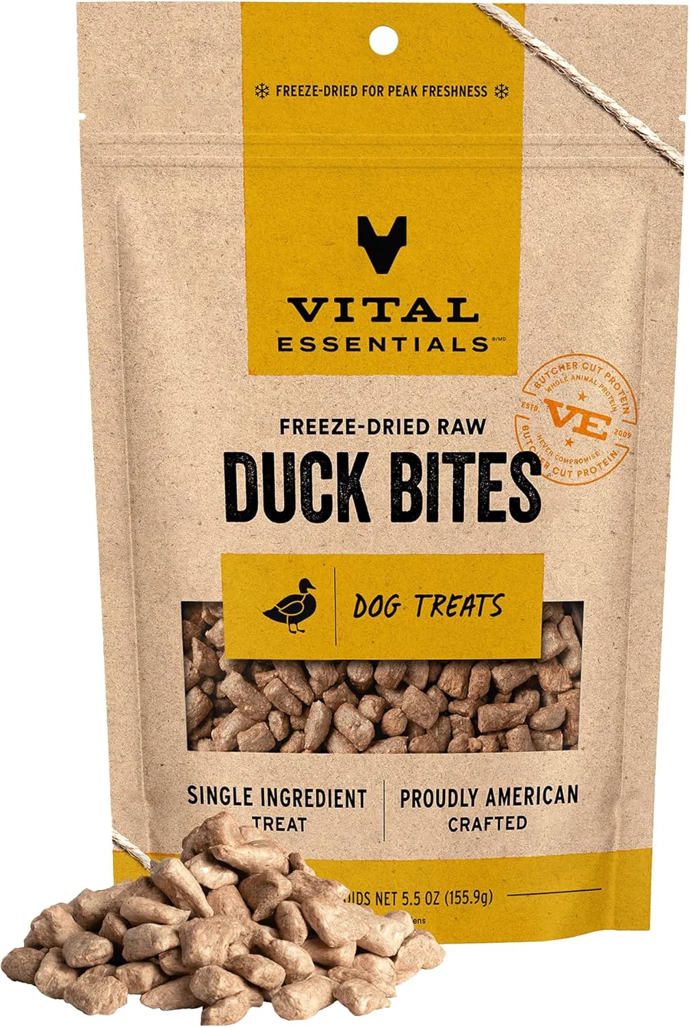 Flexible VITAL ESSENTIALS ZE DRIED DUCK BITES Verified