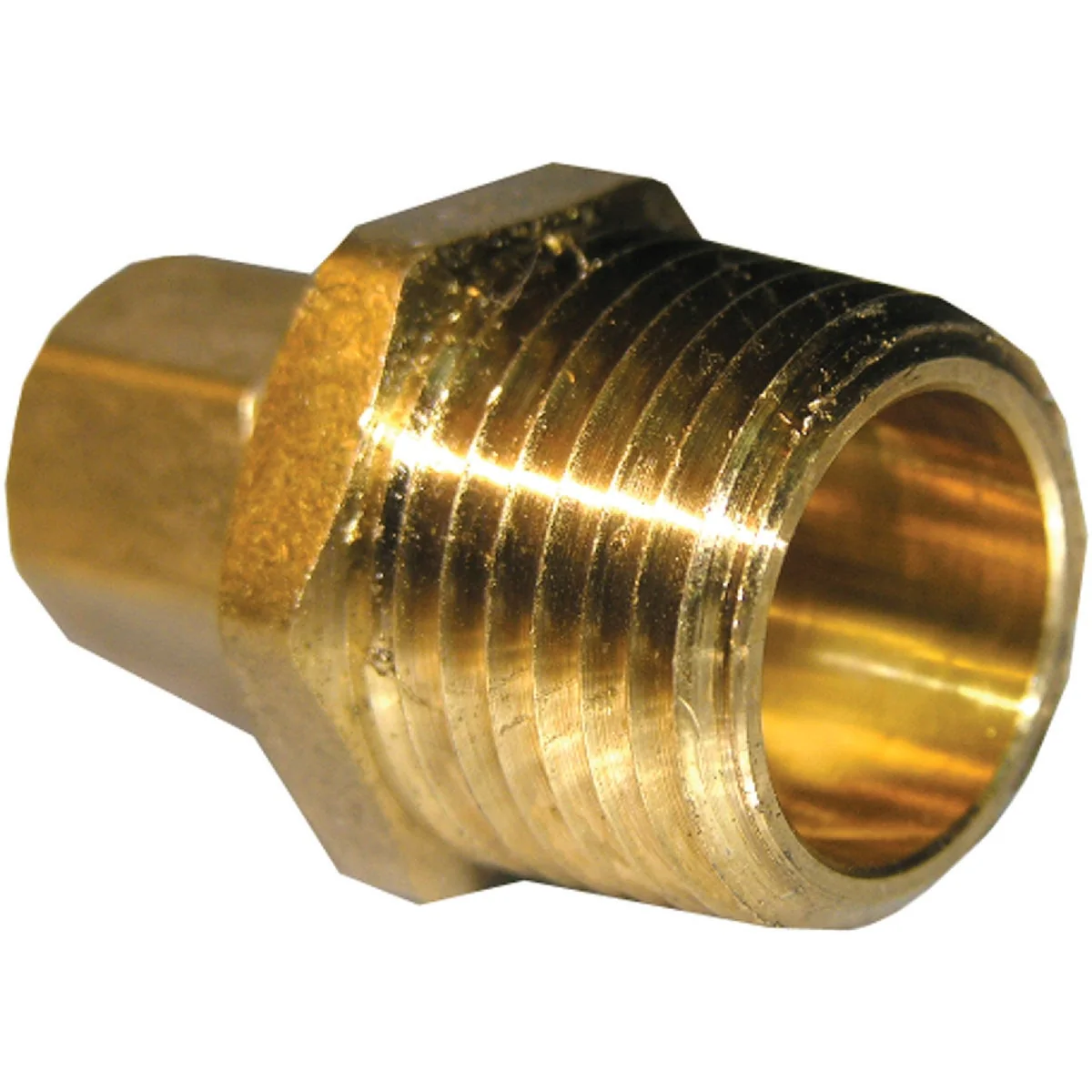 Specialty Lasco 1 4 In. C x 1 2 In. MPT Brass Compression Adapter Long-Lasting