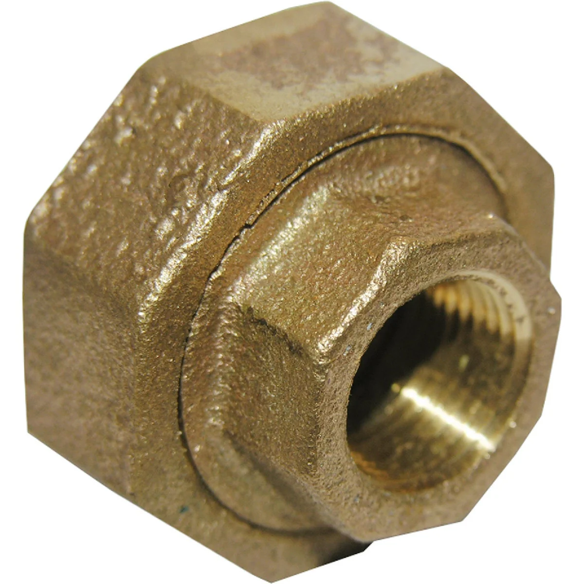Fine Crafted Lasco 1 4 In. FPT x 1 4 In. FPT Red Brass Threaded Union Enhanced